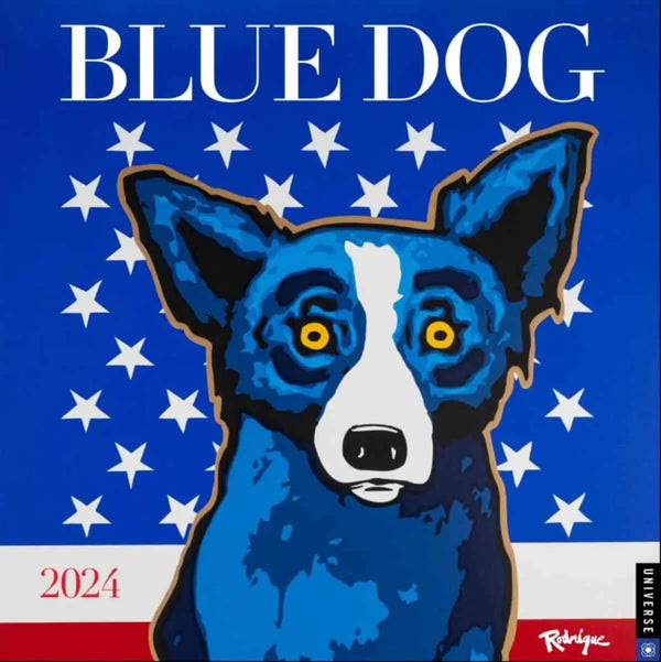 2024 Blue Dog Wall Calendar