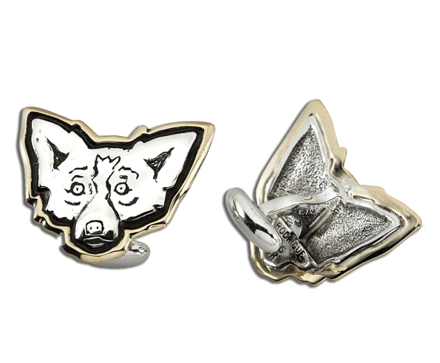 Cuff Links: Blue Dog