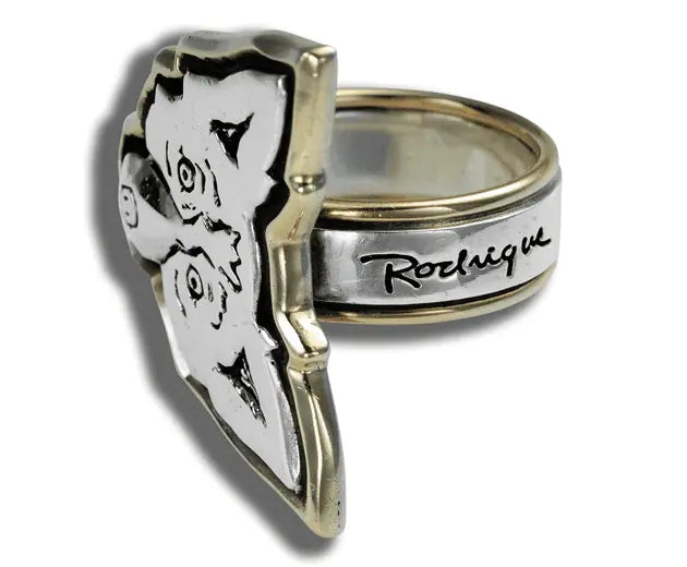 Ring: Sterling Silver, Gold Aura