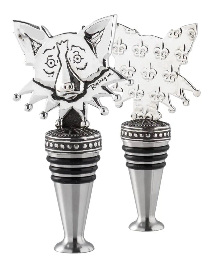 Wine Stopper: Mardi Gras Dog
